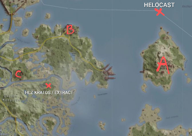 Operation Trihedron tacmap